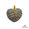 Grey Lava Heart Diffuser Pendant