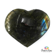 Labradorite Heart Palm Stone