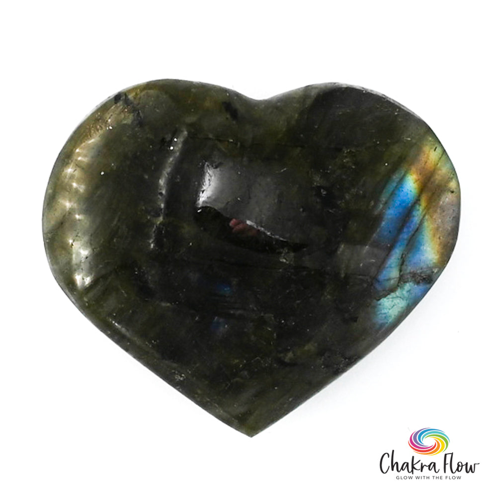 Labradorite Heart