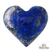 Lapis Lazuli Heart Palm Stone