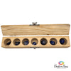Lapis Lazuli Sacred Geometry Set in Wood Box