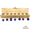 Lapis Lazuli Sacred Geometry Set in Wood Box
