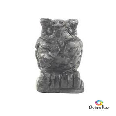 Larvikite Owl Figurine 