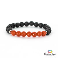 Carnelian 7 Diffuser Bracelet