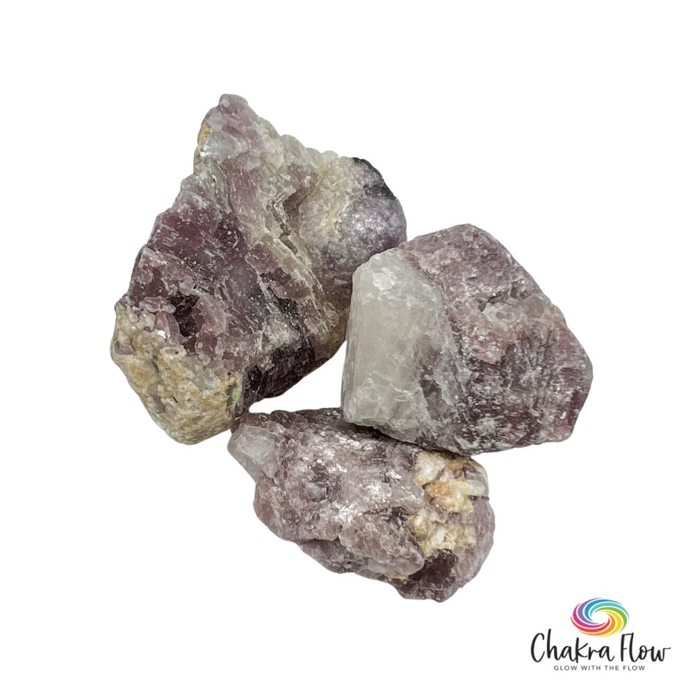 Lepidolite, Raw