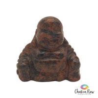 Mahogany Obsidian Buddha