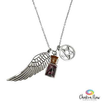 Tourmaline Mix Chips Charm Pendant