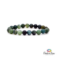 Moss Agate 8mm Bracelet