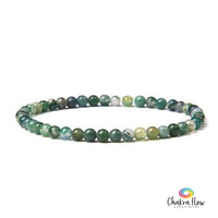 Moss Agate 4mm Bracelet