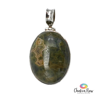 Ocean Jasper Sterling Silver Pendant