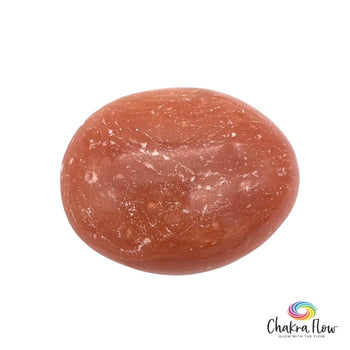 Orange Calcite Palm Stone