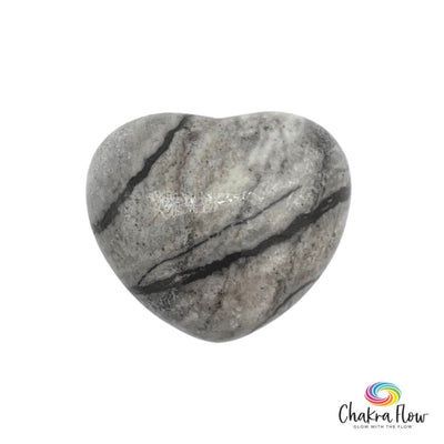 Picasso Jasper Heart Palm Stone