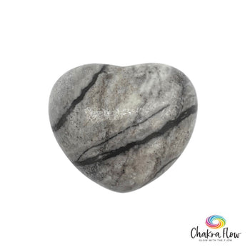 Picasso Jasper Heart Palm Stone
