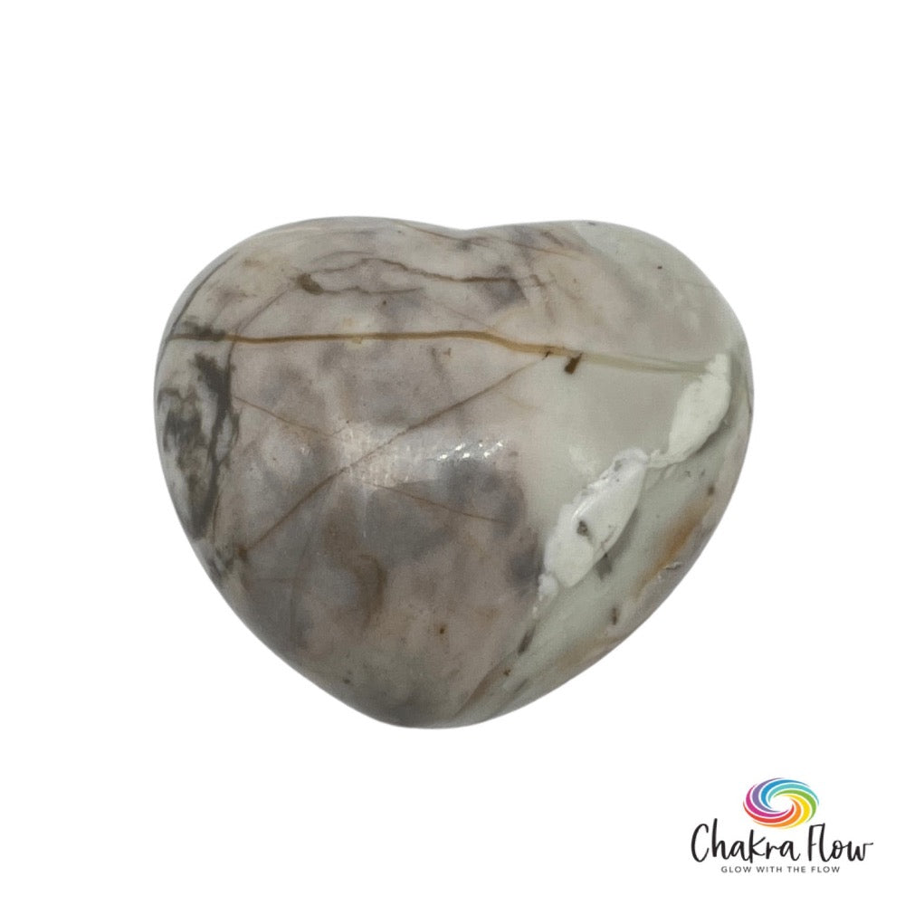 Picasso Jasper Heart Palm Stone