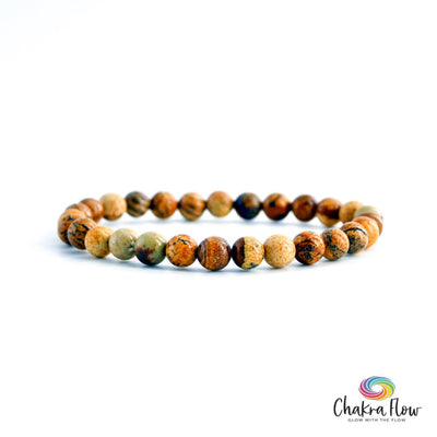 Picture Jasper 6mm Bracelet