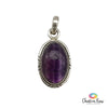 Purple Fluorite Sterling Silver Pendant
