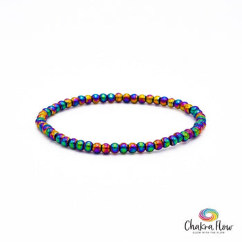 Rainbow Hematite Bracelet 4mm