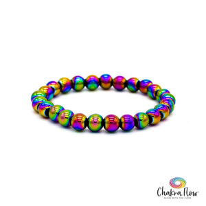 Rainbow Hematite Bracelet 8mm