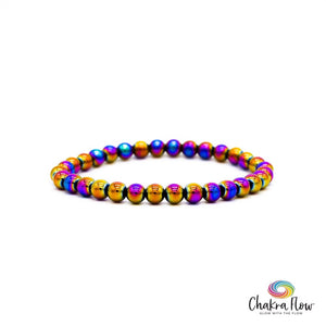 Rainbow Hematite Bracelet 6mm