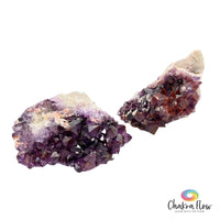 Red Capped Amethyst Clusters