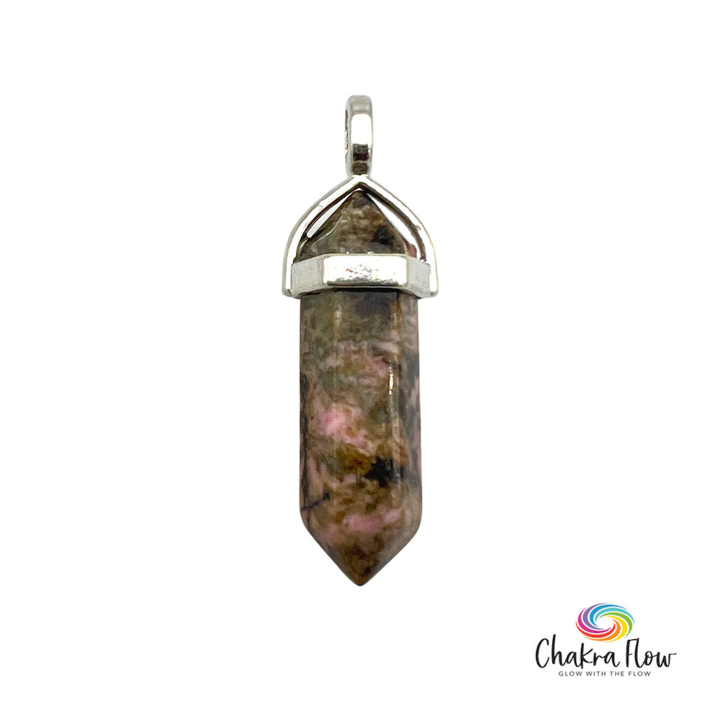 Rhodonite Double Terminated Pendant