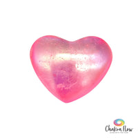 Rose Aura Quartz Heart
