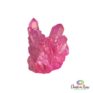 Rose Aura Quartz Cluster