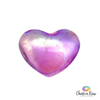 Rose Aura Quartz Heart