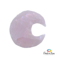 Rose Aura Quartz Moon