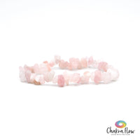 Rose Quartz Chip Bracelet