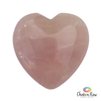 Rose Quartz Heart Palm Stone