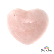 Rose Quartz Heart Palm Stone