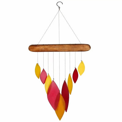 Sea Glass Autumn Leaves Chime