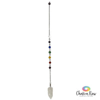 Selenite Chakra Pendulum