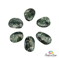 Seraphinite Pierced Pendants