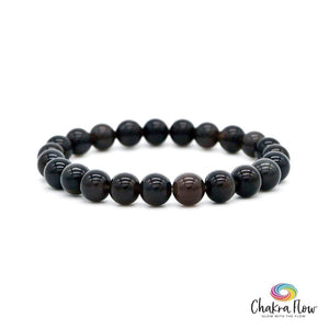 Smoky Obsidian Bracelet 8mm