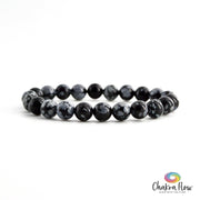 Snowflake Obsidian Bracelet 8mm