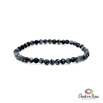 Snowflake Obsidian Bracelet