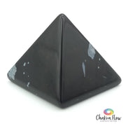 Snowflake Obsidian Pyramid