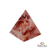 Strawberry Calcite Pyramid