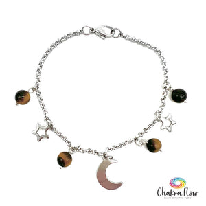 Tiger's Eye Charm Bracelet