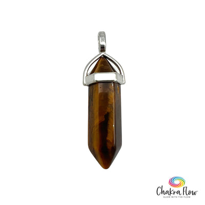 Tiger's Eye Double Terminated Pendant