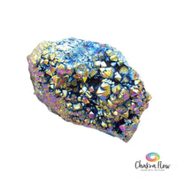 Titanium Aura Quartz Cluster