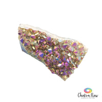Titanium Aura Quartz Cluster