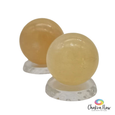 Yellow Optical Calcite Spheres