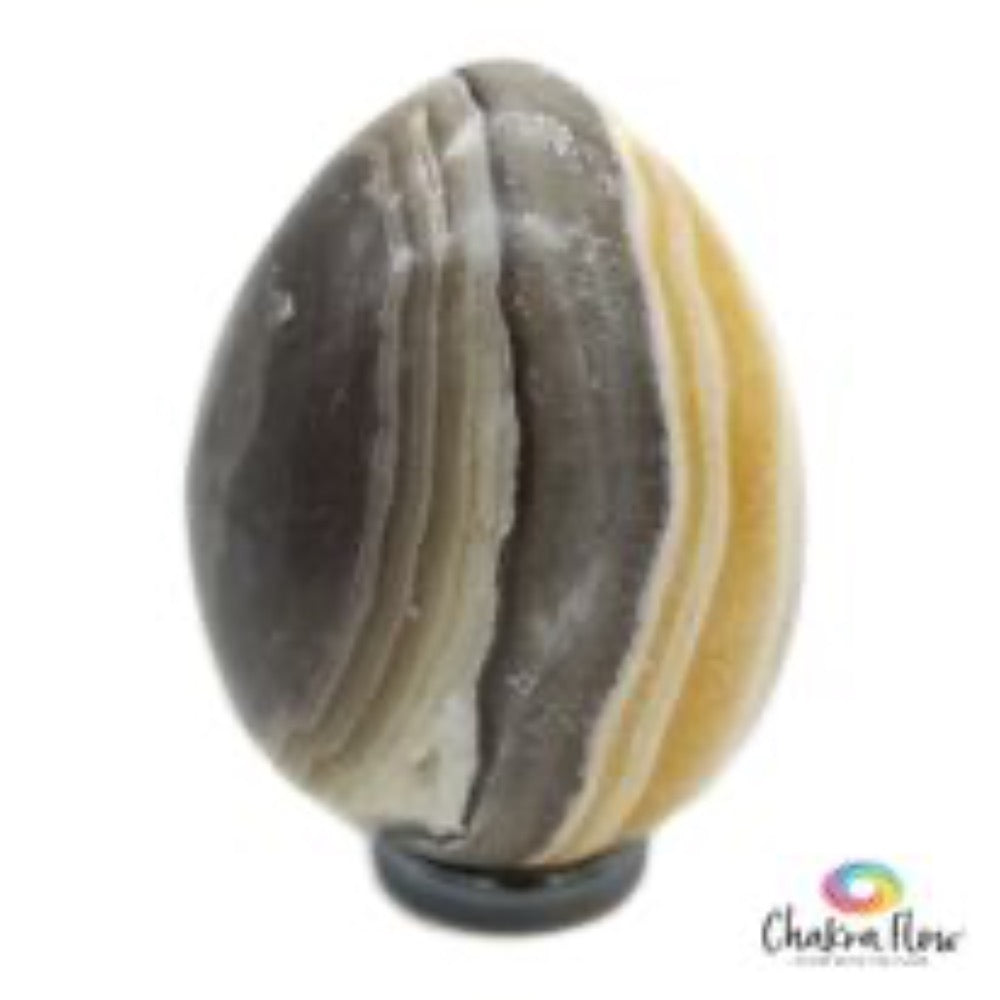 Zebra Calcite Egg
